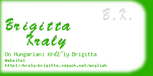 brigitta kraly business card